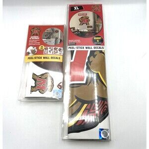 2 Pack Maryland Terrapins Peel & Stick Appliques Stickers Wall Decor Terps NEW